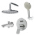 FB85A10020 X-Joy, набор: см-ль д/в/душа, верхний душ 220 мм, держатель д/верхн.душа, душ.набор (ручн фото в интернет-магазине Русалия
