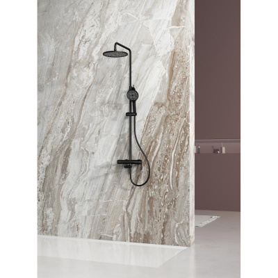 Душевая система Splenka S224.24.06, черный фото в интернет-магазине Русалия