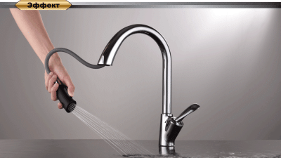 Смеситель для кухни DK Venice.Baciano (DA1032541) с выдвижной лейкой фото в интернет-магазине Русалия