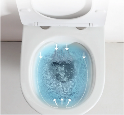 Унитаз BERNINA Aria подвесной безободковый Ceruttispa CT7191 (480х340х350) фото в интернет-магазине Русалия