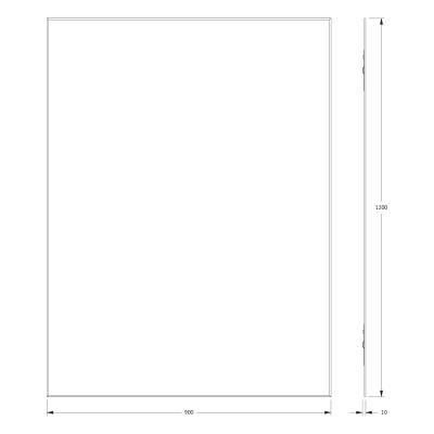 Зеркало настенное с фацетом Standard EVOFORM 90x120 см, BY 0243 фото в интернет-магазине Русалия