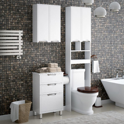 Шкаф подвесной "Монро 55", белый Corozo фото в интернет-магазине Русалия