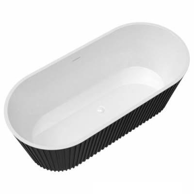 Ванна отдельностоящая акриловая Delice Caresse 170х80 черная матовая DLR440101Bk фото в интернет-магазине Русалия