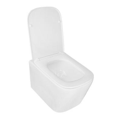 Унитаз подвесной безободковый Delphi 91343 Торнадо с сиденьем микролифт Loranto фото в интернет-магазине Русалия