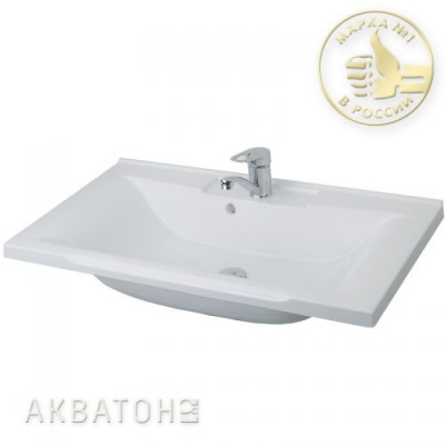 Тумба с раковиной Мадрид 80 черный Акватон фото в интернет-магазине Русалия