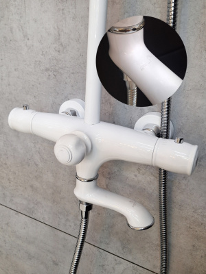 Душевая система с термостатом AltroBagno Beatrice 030405 Bi AltroBagnoBeatrice030405Bi фото в интернет-магазине Русалия