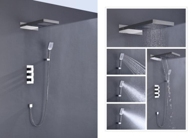 Душевая система Timo Petruma 3-х режимная, с термостатом (SX-5039/00SM chrome) фото в интернет-магазине Русалия