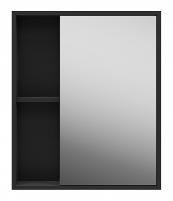 Зеркальный шкаф Ненси 60 универсальный (антрацит) П-Нен-04060-50 Misty фото в интернет-магазине Русалия