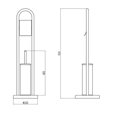 Напольная стойка Savol S-00Y708, хром фото в интернет-магазине Русалия