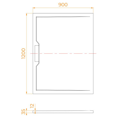 Каменный душевой поддон прямоугольный RGW STE MW Белый мрамор  900x1200 фото в интернет-магазине Русалия