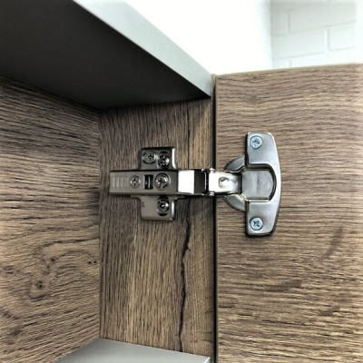 Зеркало-шкаф Comforty Никосия 60 дуб темный фото в интернет-магазине Русалия