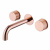 Смеситель ABBER Wasser Kreis AF81122RG для раковины скрытого монтажа, розовое золото фото в интернет-магазине Русалия