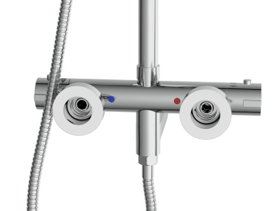 Душевая система с термостатом с изливом для ванны Vivo A64090 Cersanit фото в интернет-магазине Русалия