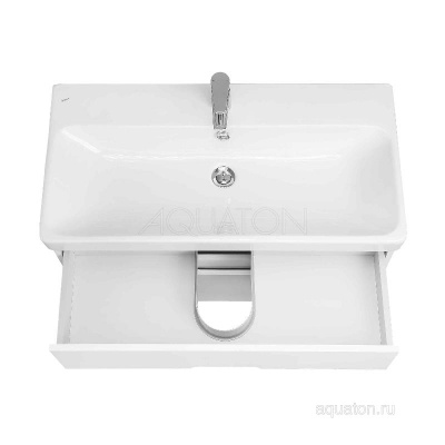 Тумба под раковину AQUATON Оливия 90 белый матовый 1A254401OL010 фото в интернет-магазине Русалия