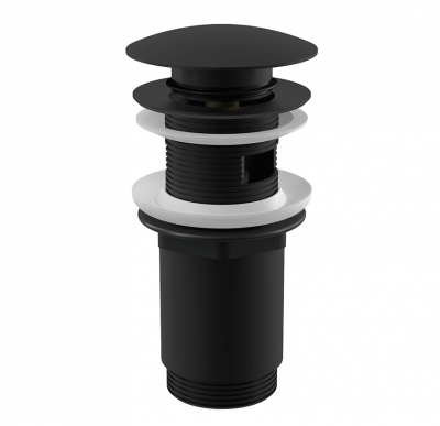 Донный клапан для раковины А392BLACK AlcaPlast фото в интернет-магазине Русалия
