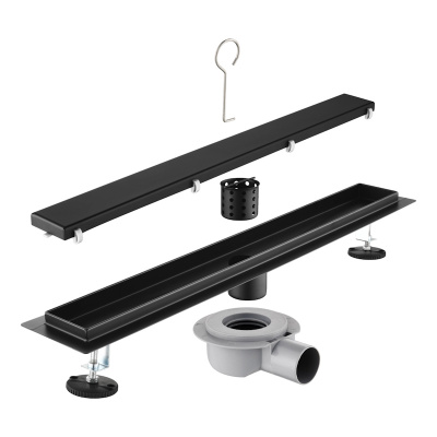 Трап для душа под плитку 60см Savol S-DL01H-60, черный фото в интернет-магазине Русалия