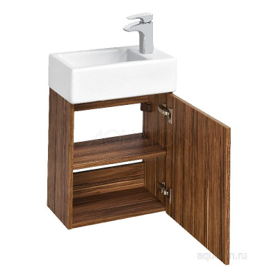 Тумба под раковину AQUATON Эклипс подвесная эбони темный 1A172701EK560 фото в интернет-магазине Русалия