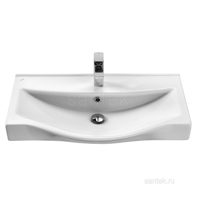 Раковина Santek Беверли 80 отверстие под смеситель 1WH302422 фото в интернет-магазине Русалия