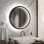 Зеркало с подсветкой Infinity Black d600 датчик движения, ореольная подсветка ЗЛП3017 Continent фото в интернет-магазине Русалия