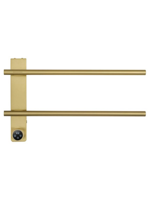 Полотенцесушитель электрический WONZON & WOGHAND NÜRNBERG, Брашированное золото (WW-AL342-BG) фото в интернет-магазине Русалия