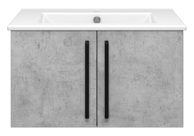 Тумба Rock 75 подвесная с раковиной Sanita Luxe Quadro 75 Brevita фото в интернет-магазине Русалия