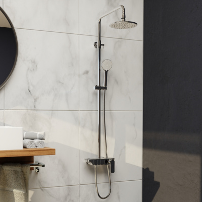 Душевая система SP-33 хром RGW фото в интернет-магазине Русалия