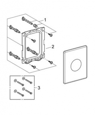 Накладная панель Skate 38573000 Grohe фото в интернет-магазине Русалия