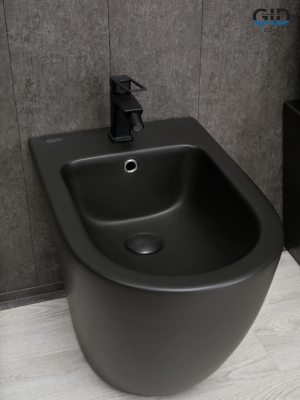 Биде напольное Gid BDN-36BM 21107 черный матовый 56x36.5x42 фото в интернет-магазине Русалия