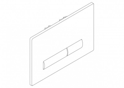 Клавиша смыва GENOVA черный матовый BB021-GV-NERO.M Belbagno фото в интернет-магазине Русалия