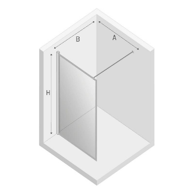 Душевое ограждение NEW TRENDY NEW MODUS BLACK 110x200 EXK-5559 (черный) фото в интернет-магазине Русалия