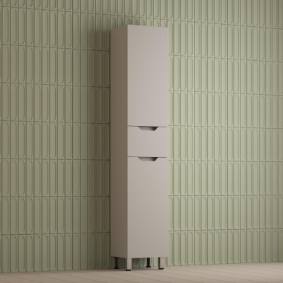 Пенал "Остин" 360 см напольный 1 ящик крем эмаль PLUS фото в интернет-магазине Русалия