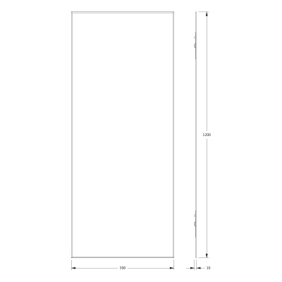 Зеркало настенное с фацетом Standard EVOFORM 50x120 см, BY 0239 фото в интернет-магазине Русалия