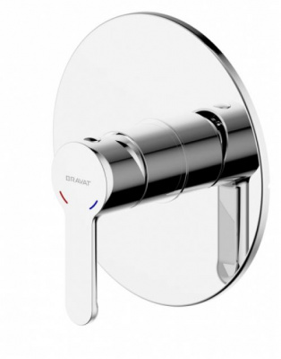 Смеситель для душа встраиваемый Stream PB83783CP-ENG Bravat фото в интернет-магазине Русалия