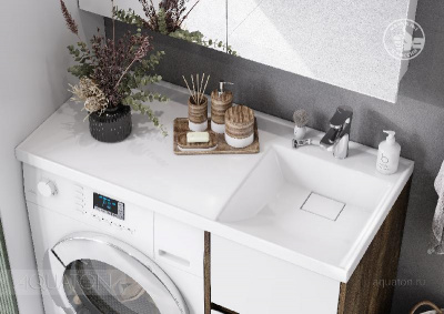 Тумба под раковину AQUATON Лондри 40 Дуб Рустикальный без фасада 1A267001LHDR0 фото в интернет-магазине Русалия