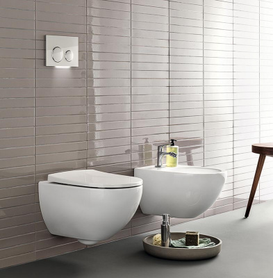 Комплект унитаз Acanto Rimfree с инсталляцией 500.128.21.A Geberit фото в интернет-магазине Русалия