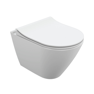 Унитаз подвесной City Oval Clean On микролифт A63114 Cersanit фото в интернет-магазине Русалия