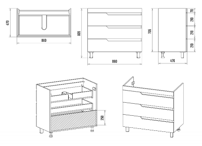 Тумба Софт 90 с раковиной Misty Алиса 90 Misty фото в интернет-магазине Русалия