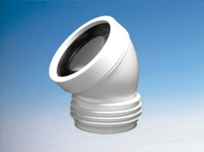 Фановая труба MRWC16 короткая-уголок 45° McAlpine фото в интернет-магазине Русалия