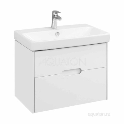 Тумба под раковину AQUATON Оливия 70 белый матовый 1A254301OL010 фото в интернет-магазине Русалия