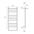 Полотенцесушитель электрический Point Аврора PN10150PE П9 500x1000 с полкой левый/правый, хром фото в интернет-магазине Русалия