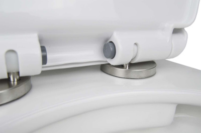 Унитаз подвесной безободковый Fredo CS-WH8005 с сиденьем микролифт Loranto фото в интернет-магазине Русалия