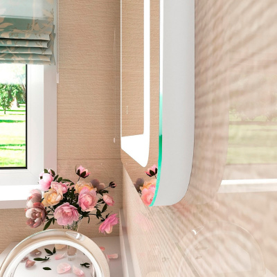 Зеркало с подсветкой Lucia 550х800 ЗЛП52 Continent фото в интернет-магазине Русалия