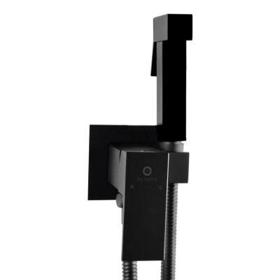 Гигиенический душ со смесителем встраиваемый FILARETE Fing FL101BL, черный фото в интернет-магазине Русалия