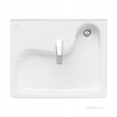Раковина Santek Клио 60х51 без кронштейнов 1WH501769 фото в интернет-магазине Русалия