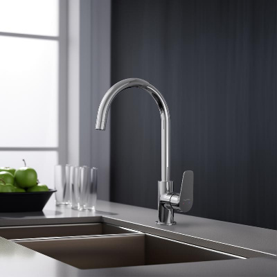 Смеситель для кухни AQUATEK AQ1182CR БЕТТА фото в интернет-магазине Русалия