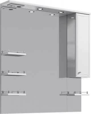 Зеркало 100 Barcelona белый Ba.02.10 Aqwella фото в интернет-магазине Русалия