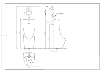 Писсуар ARROW AN633 напольный фото в интернет-магазине Русалия
