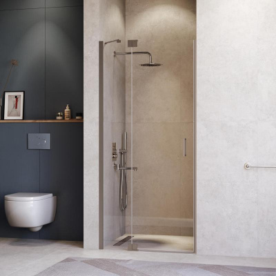 Душевая дверь RGW HO-014Gr 1200, стекло прозрачное, профиль серый фото в интернет-магазине Русалия