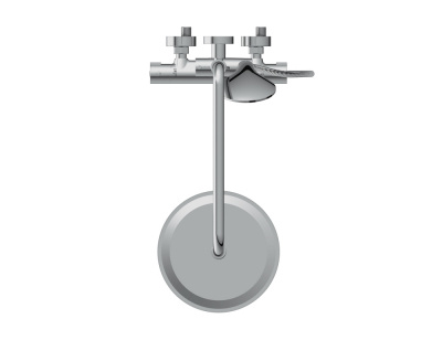 Душевая система с термостатом для душа Brasko A63066 Cersanit фото в интернет-магазине Русалия