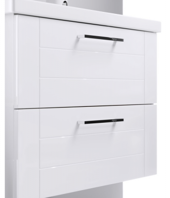 Подвесная тумба 80 Manchester белый MAN01082 + умывальник Фостер 800 4640021064733 Aqwella фото в интернет-магазине Русалия